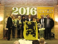 Huldiging van de mandatarissen op de receptie N-VA Opwijk-Mazenzele